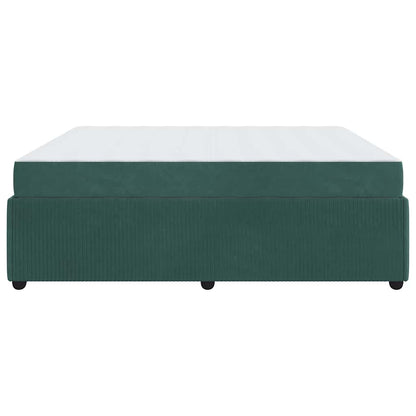 Bedframe met matras Anders Donkergroen 180 x 200 cm Fluweel