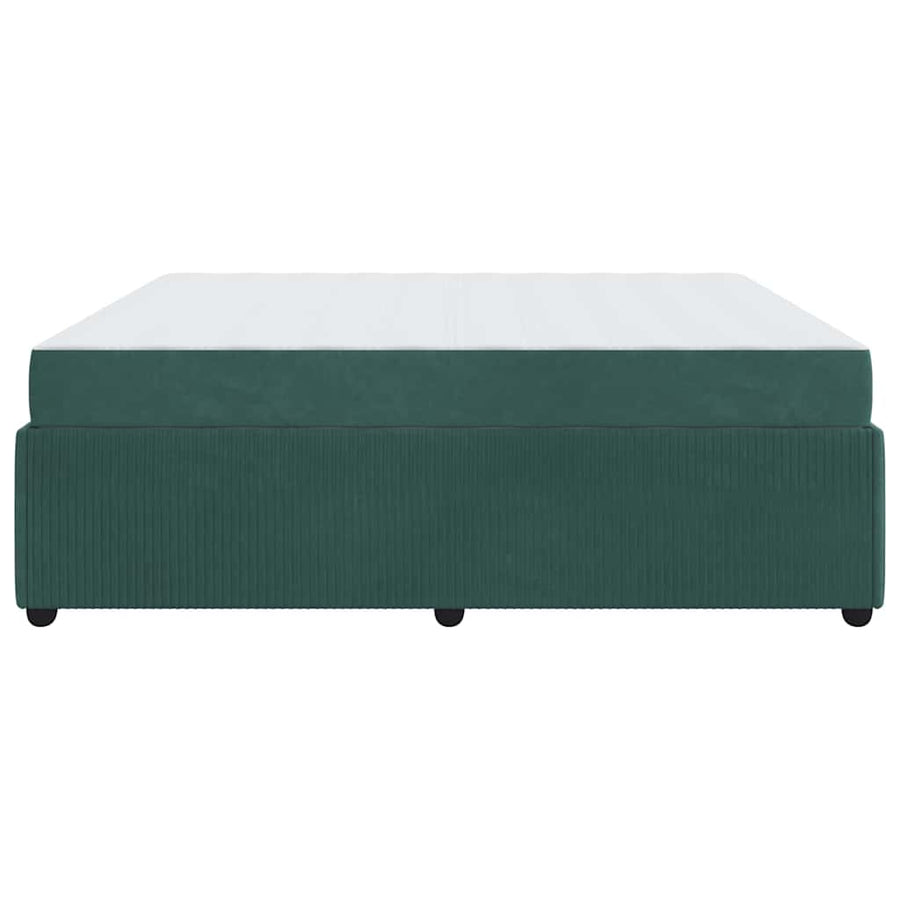 Bedframe met matras Anders Donkergroen 180 x 200 cm Fluweel