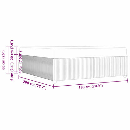 Bedframe met matras Anders Donkergroen 180 x 200 cm Fluweel