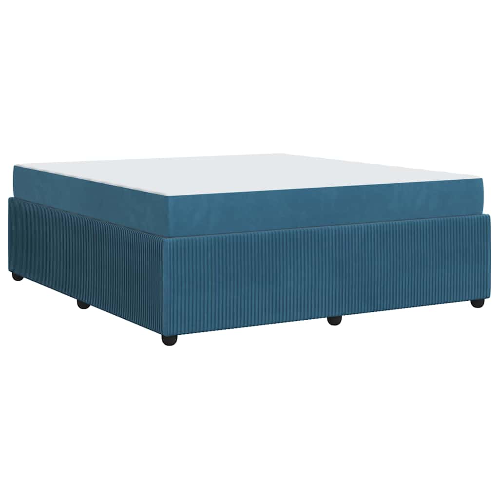 Bedframe met matras Anders Blauw 180 x 200 cm Fluweel