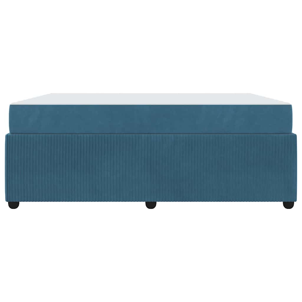 Bedframe met matras Anders Blauw 180 x 200 cm Fluweel