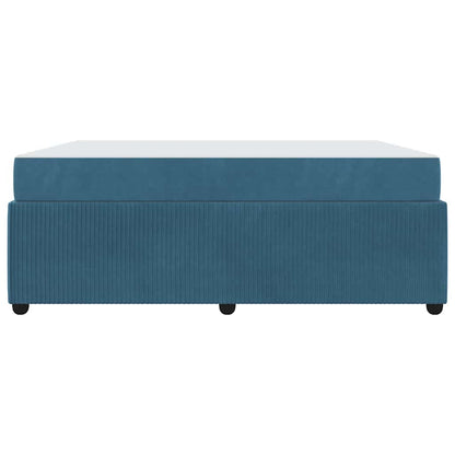 Bedframe met matras Anders Blauw 180 x 200 cm Fluweel