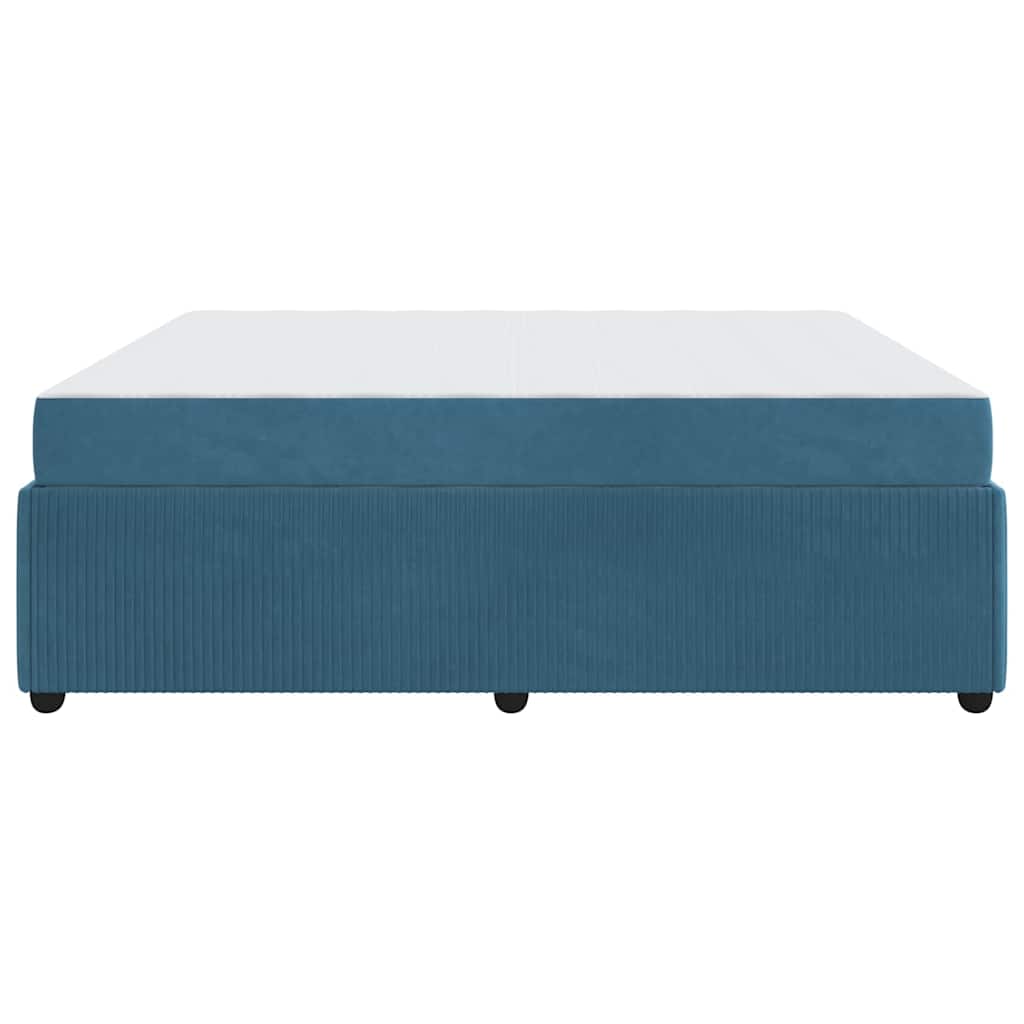 Bedframe met matras Anders Blauw 180 x 200 cm Fluweel