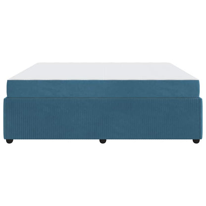 Bedframe met matras Anders Blauw 180 x 200 cm Fluweel