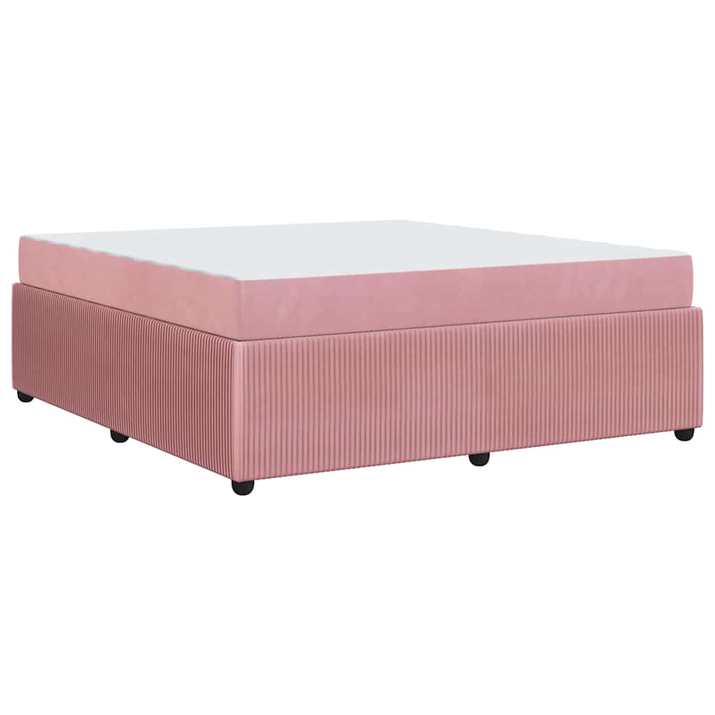 Bedframe met matras Anders Roze 180 x 200 cm Fluweel
