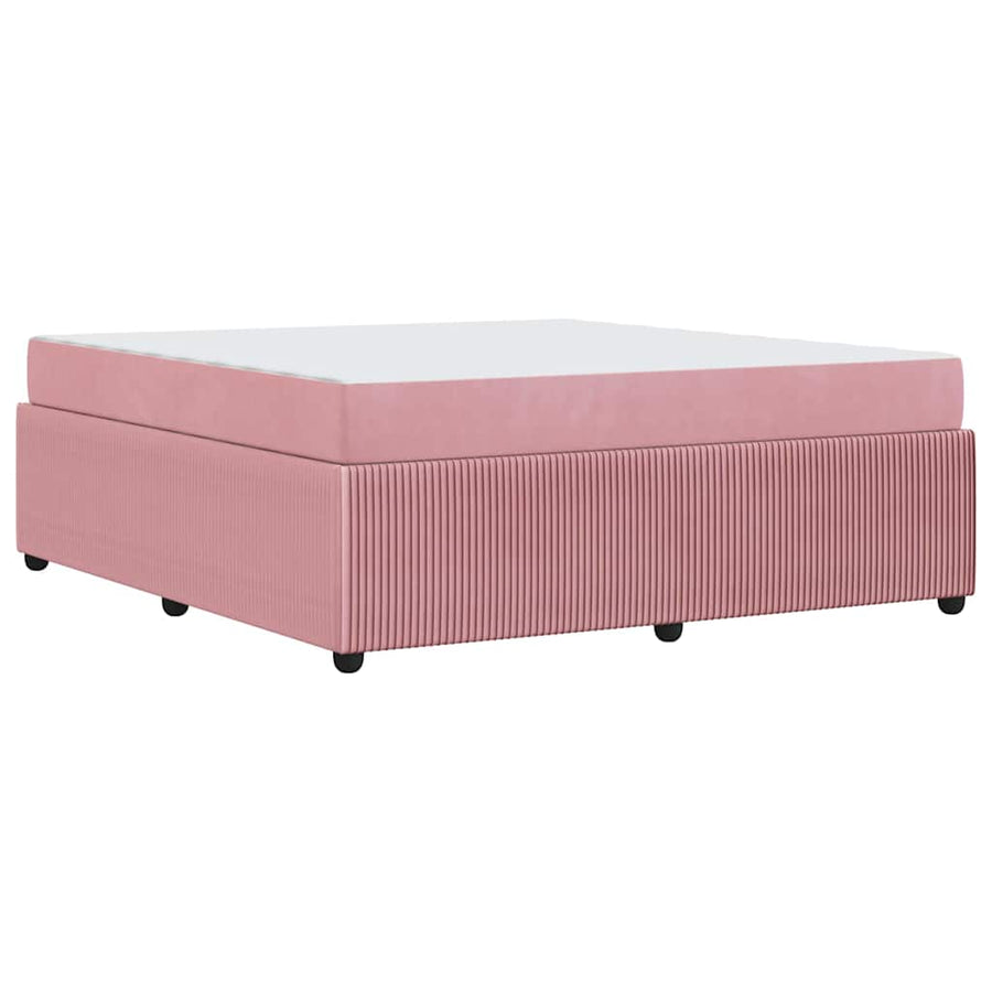 Bedframe met matras Anders Roze 180 x 200 cm Fluweel
