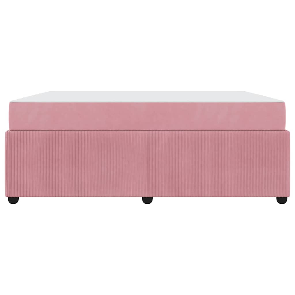 Bedframe met matras Anders Roze 180 x 200 cm Fluweel