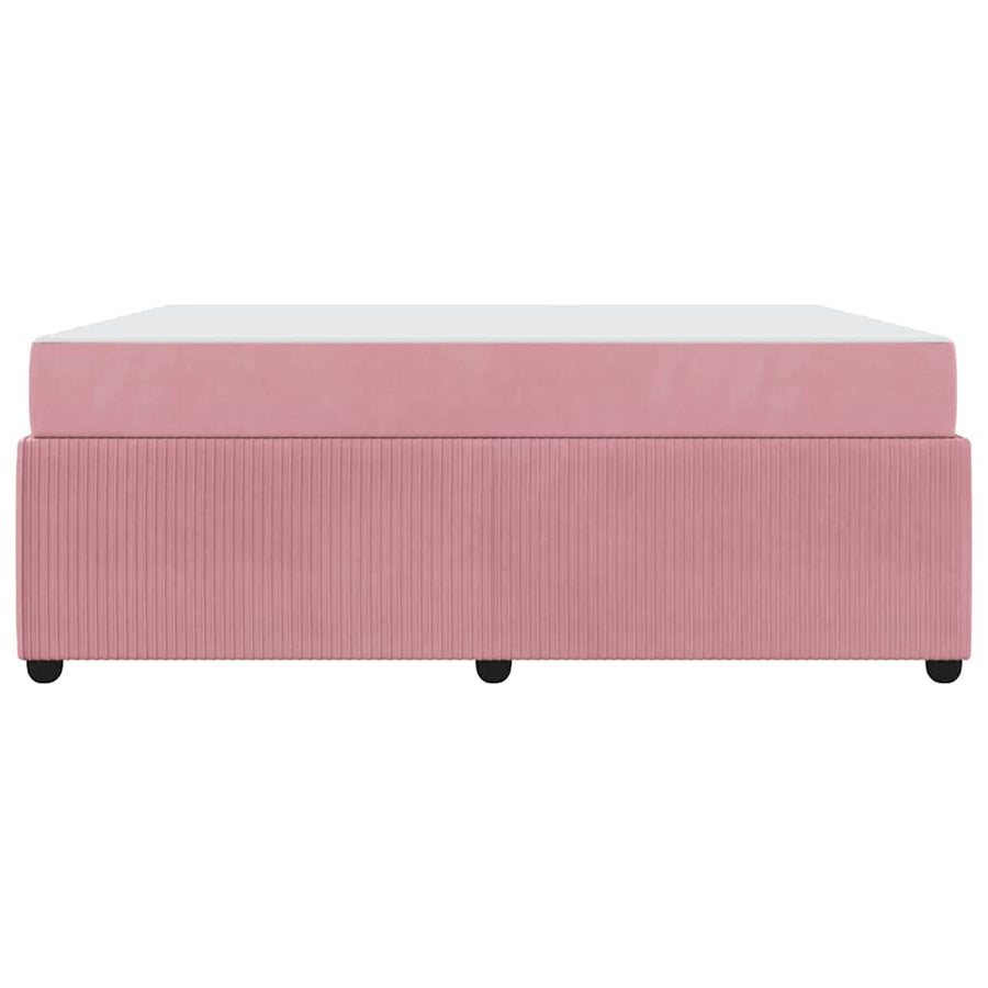 Bedframe met matras Anders Roze 180 x 200 cm Fluweel
