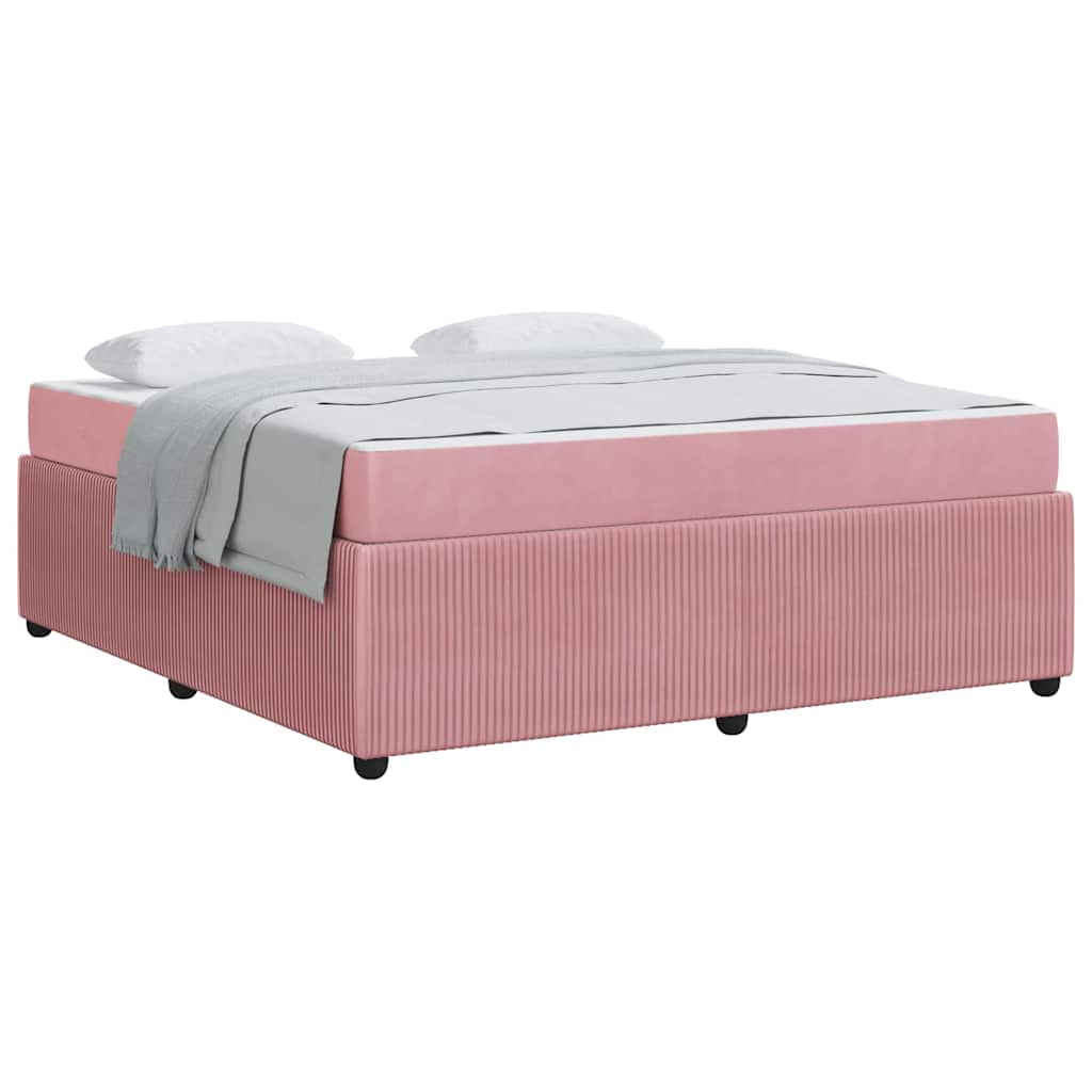 Bedframe met matras Anders Roze 180 x 200 cm Fluweel
