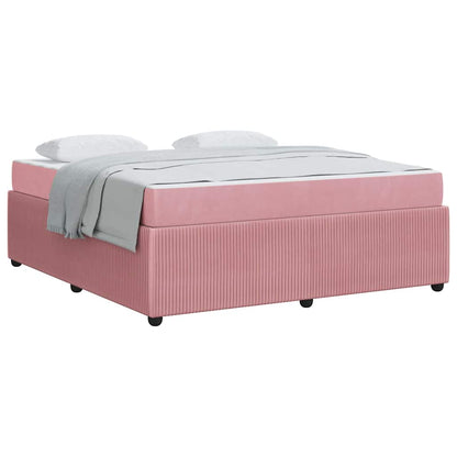 Bedframe met matras Anders Roze 180 x 200 cm Fluweel