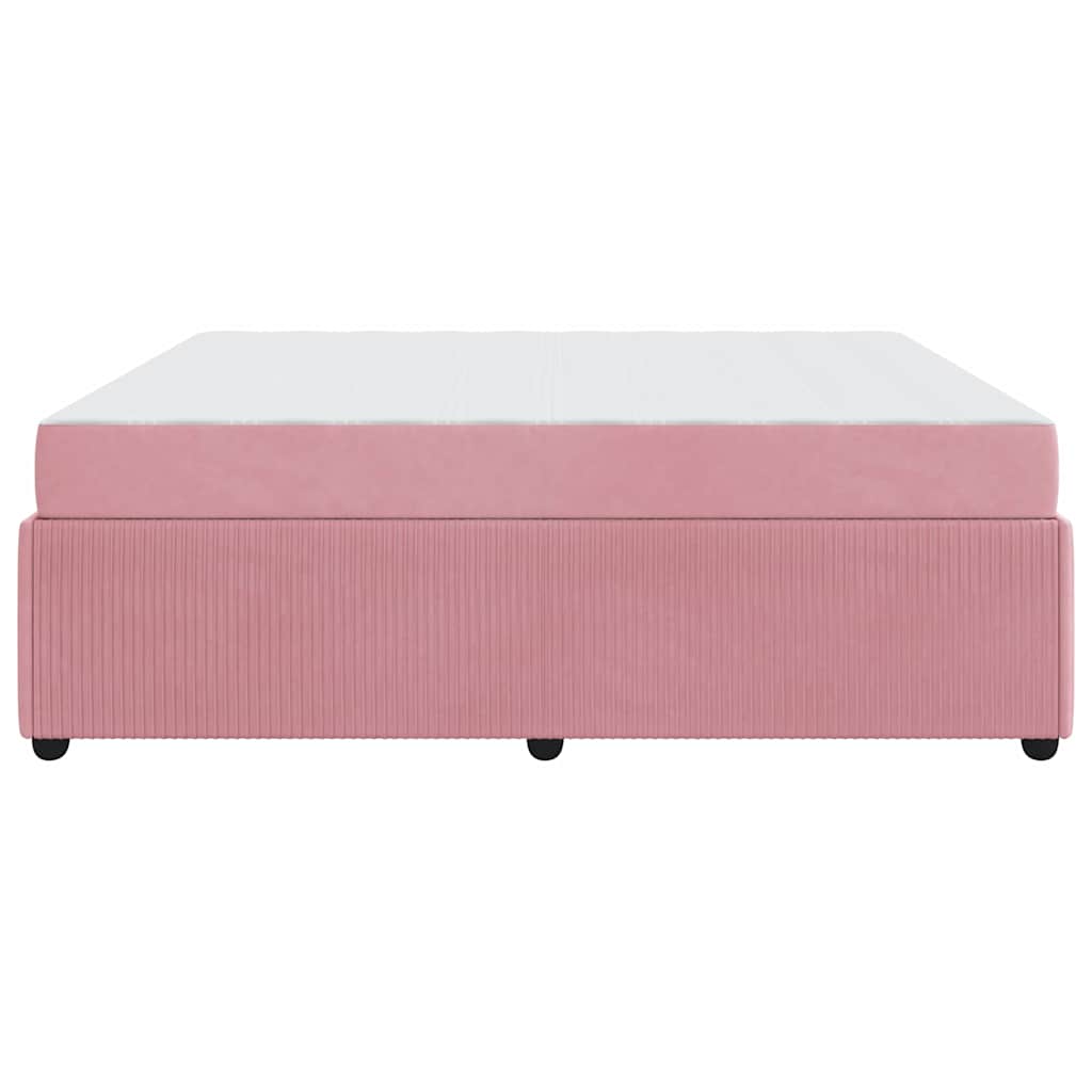 Bedframe met matras Anders Roze 180 x 200 cm Fluweel