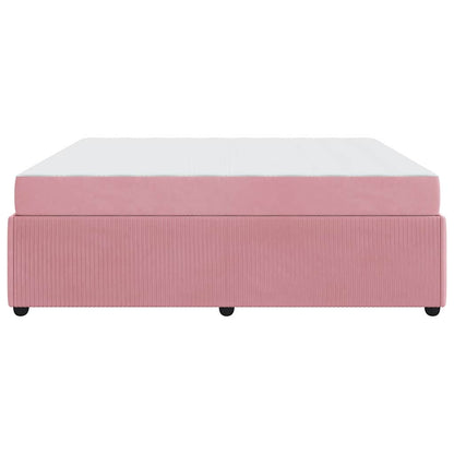 Bedframe met matras Anders Roze 180 x 200 cm Fluweel