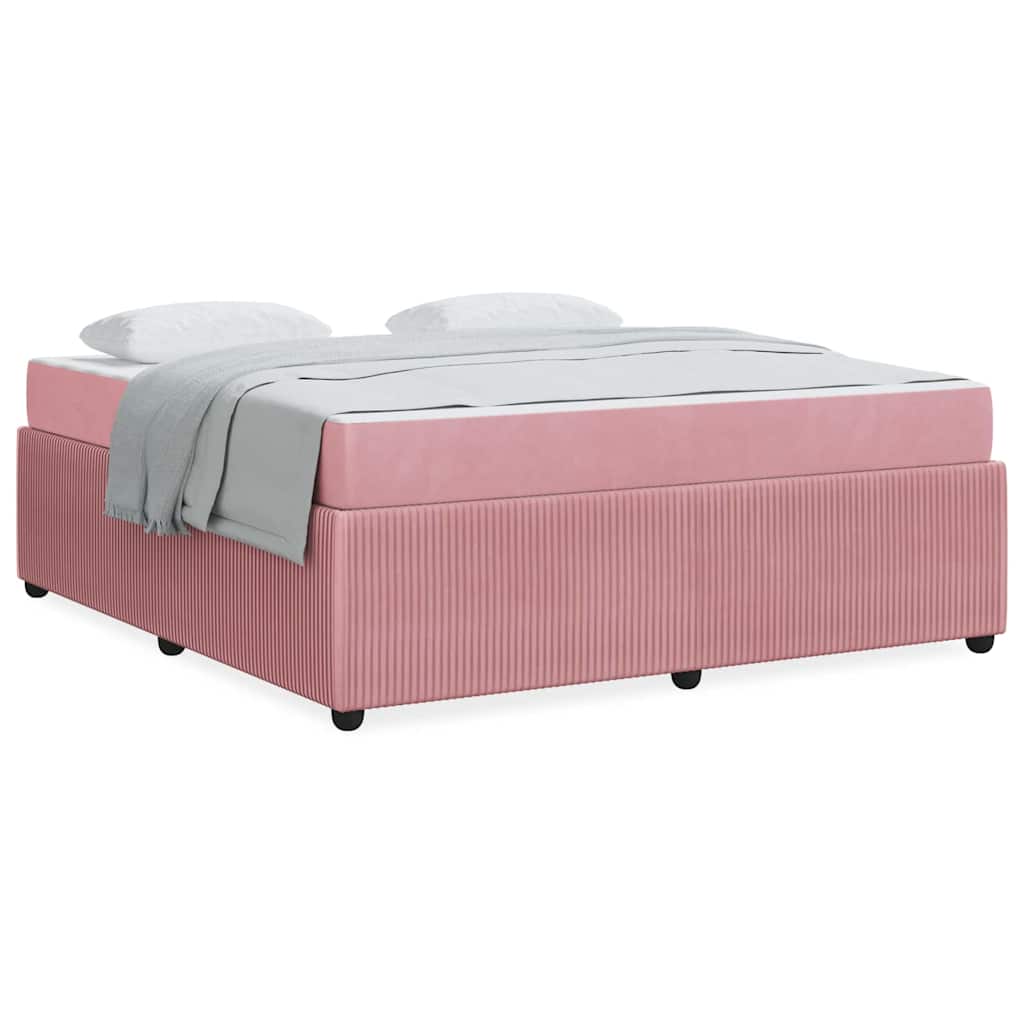 Bedframe met matras Anders Roze 180 x 200 cm Fluweel