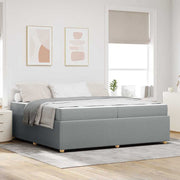 Bedframe lichtgrijs 200x200 cm stof