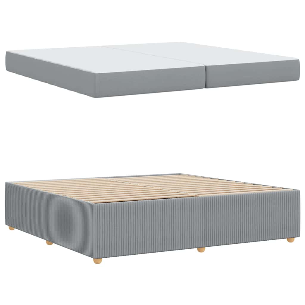 Bedframe Anders Lichtgrijs 200 x 200 cm Stof