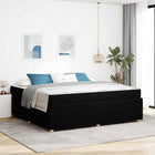 Bedframe 200x200 cm stof zwart