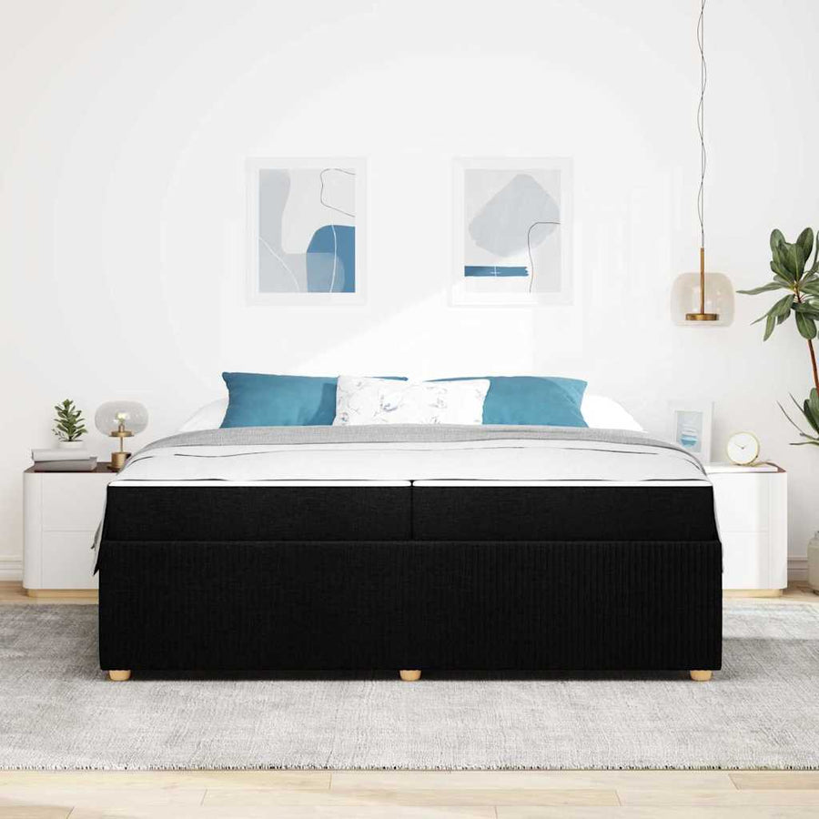 Bedframe Anders Zwart 200 x 200 cm Stof
