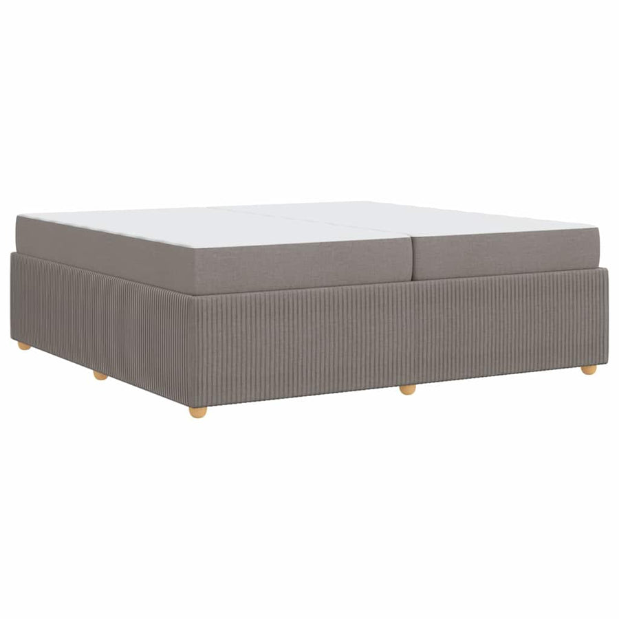 Bedframe met matras met matras Taupe 200 x 200 cm Stof