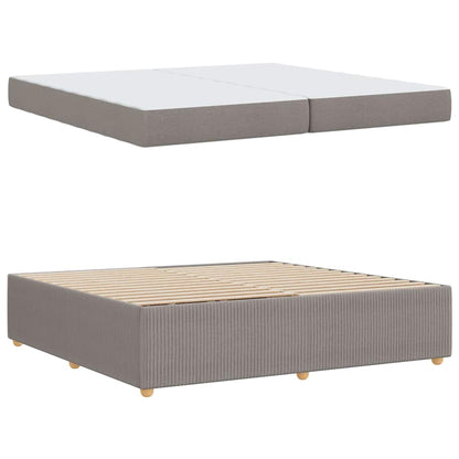 Bedframe met matras met matras Taupe 200 x 200 cm Stof
