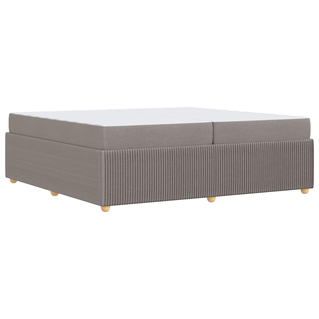 Bedframe met matras met matras Taupe 200 x 200 cm Stof