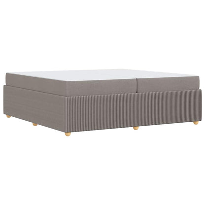 Bedframe met matras met matras Taupe 200 x 200 cm Stof