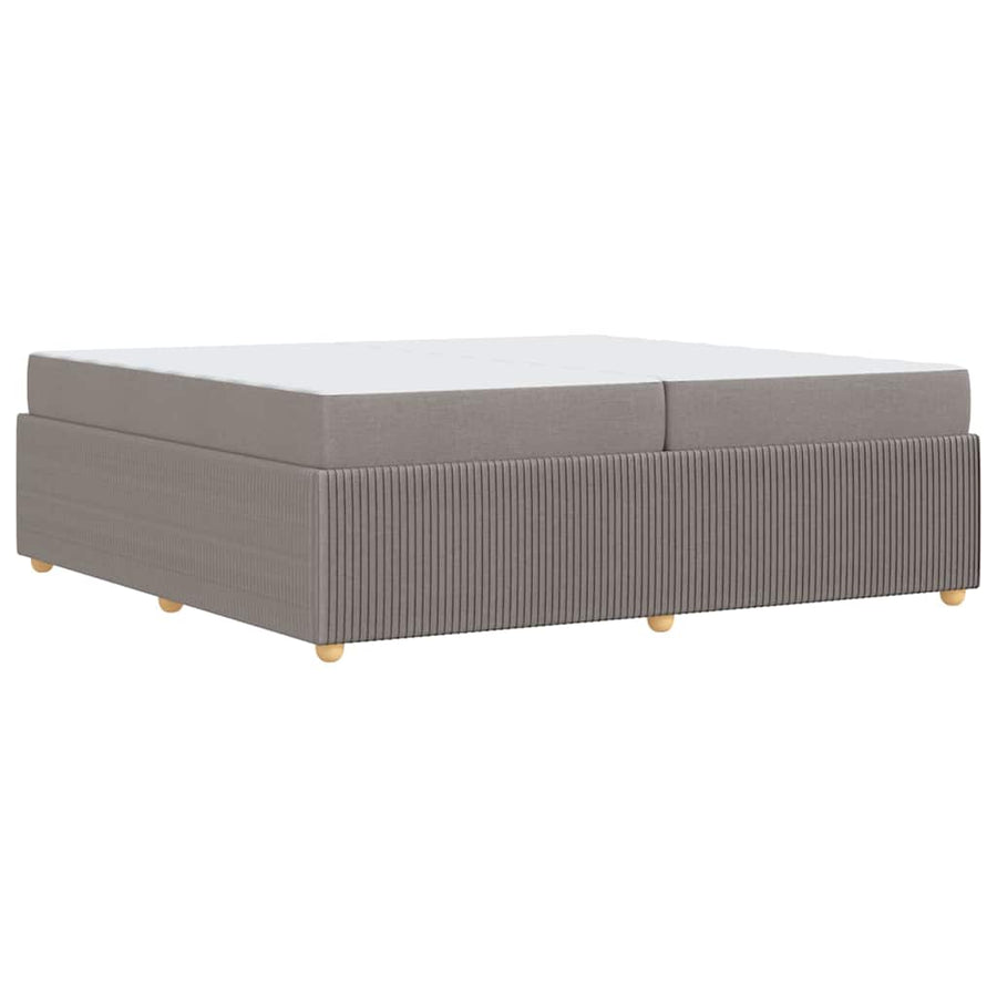 Bedframe met matras met matras Taupe 200 x 200 cm Stof