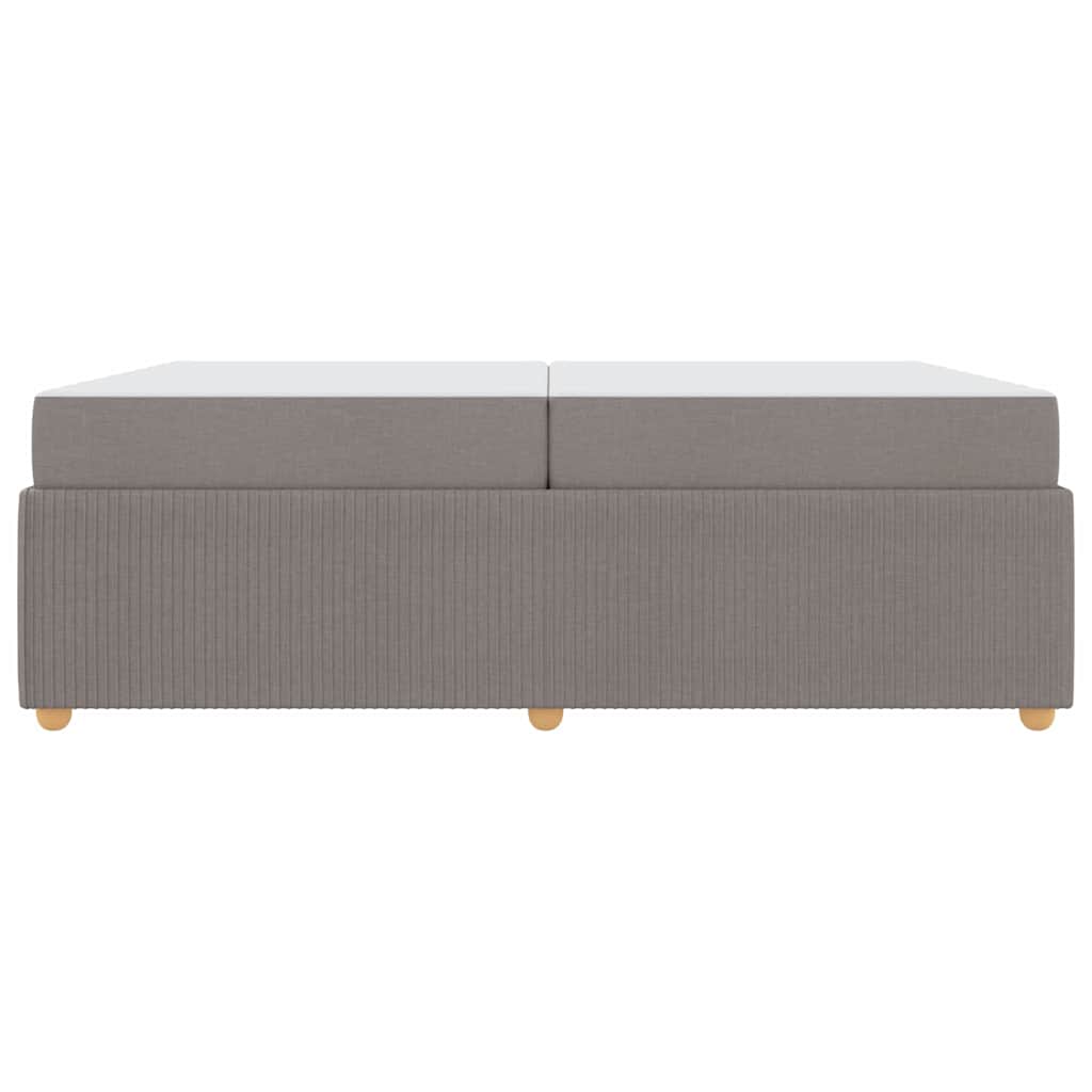 Bedframe met matras met matras Taupe 200 x 200 cm Stof