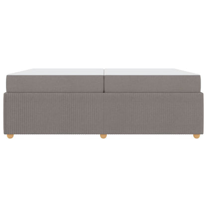 Bedframe met matras met matras Taupe 200 x 200 cm Stof