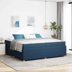 Bedframe 200x200 cm stof blauw