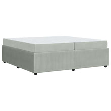 Bedframe met matras Anders Lichtgrijs 200 x 200 cm Fluweel
