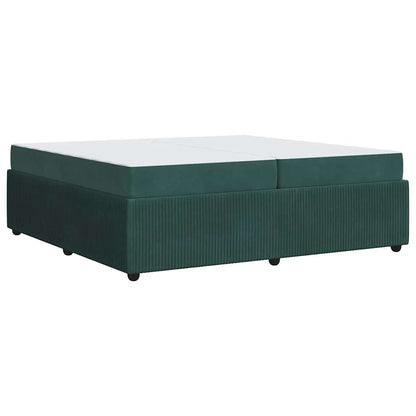 Bedframe met matras Anders Donkergroen 200 x 200 cm Fluweel