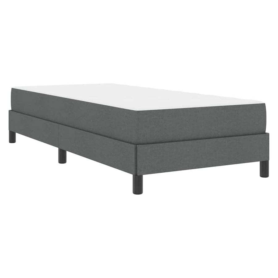 Boxspring bed Anders Donkergrijs 80 x 200 cm Stof
