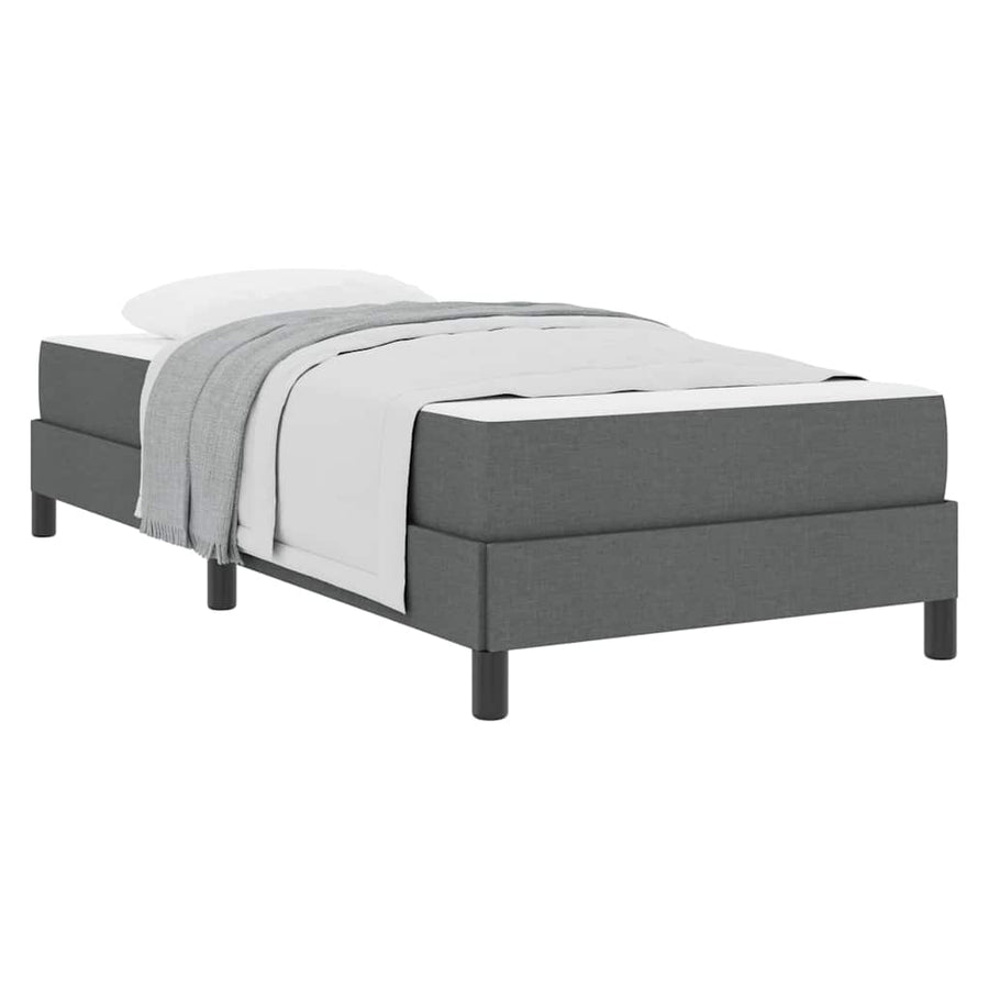 Boxspring bed Anders Donkergrijs 80 x 200 cm Stof