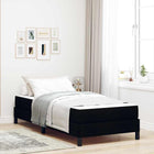 Boxspringbed met matras 80x200 cm zwart stof