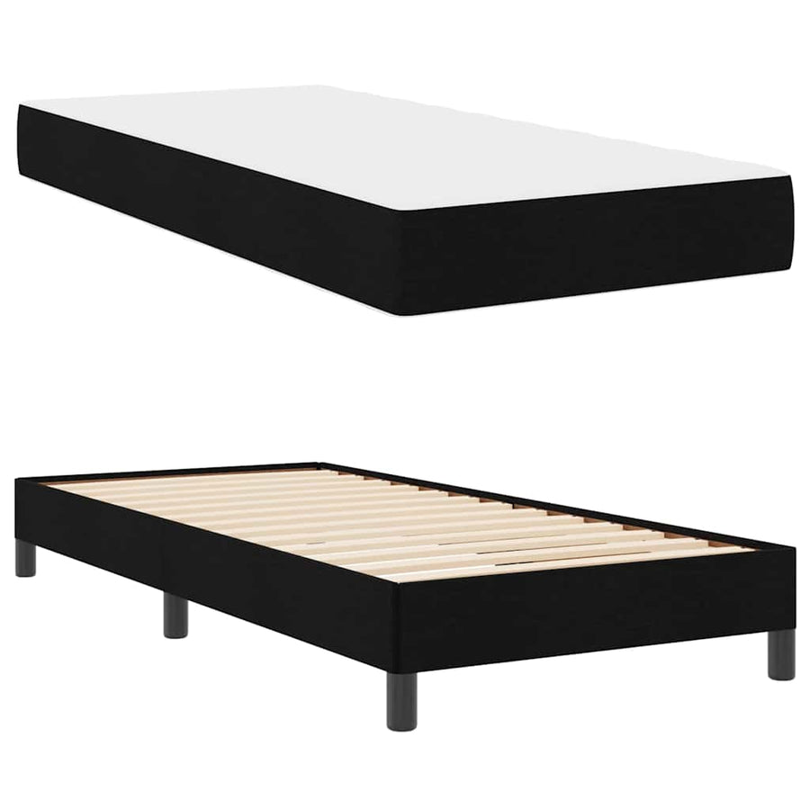 Boxspring bed Anders Zwart 80 x 200 cm Stof