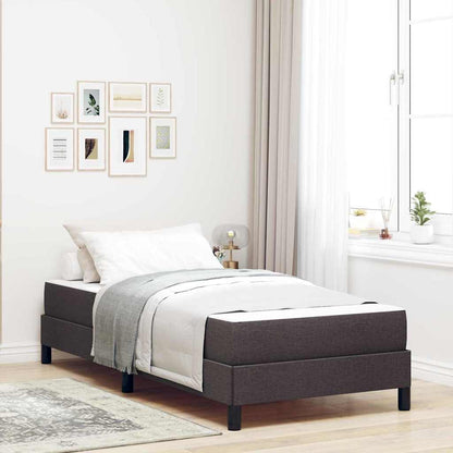 Boxspring bed Anders Donkerbruin 80 x 200 cm Stof