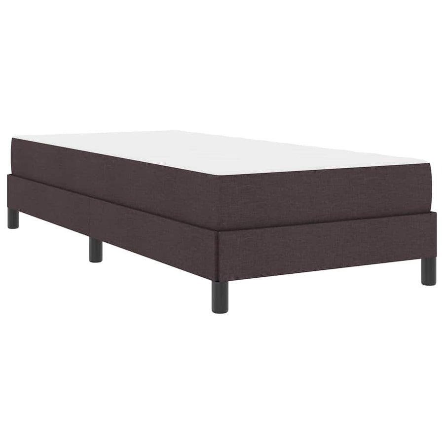 Boxspring bed Anders Donkerbruin 80 x 200 cm Stof