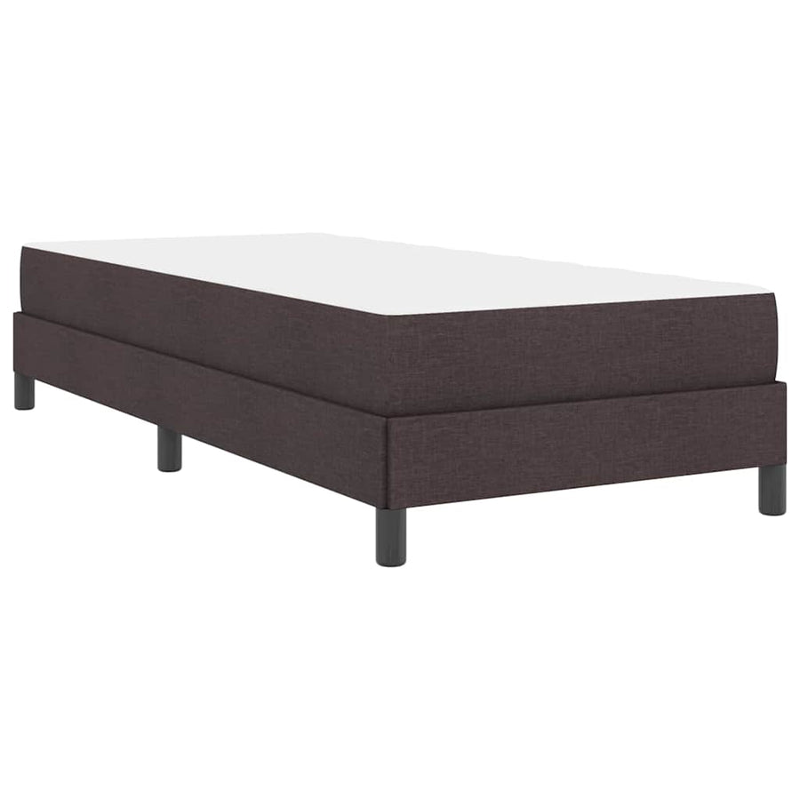 Boxspring bed Anders Donkerbruin 80 x 200 cm Stof