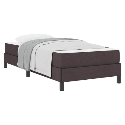 Boxspring bed Anders Donkerbruin 80 x 200 cm Stof
