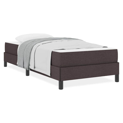 Boxspring bed Anders Donkerbruin 80 x 200 cm Stof