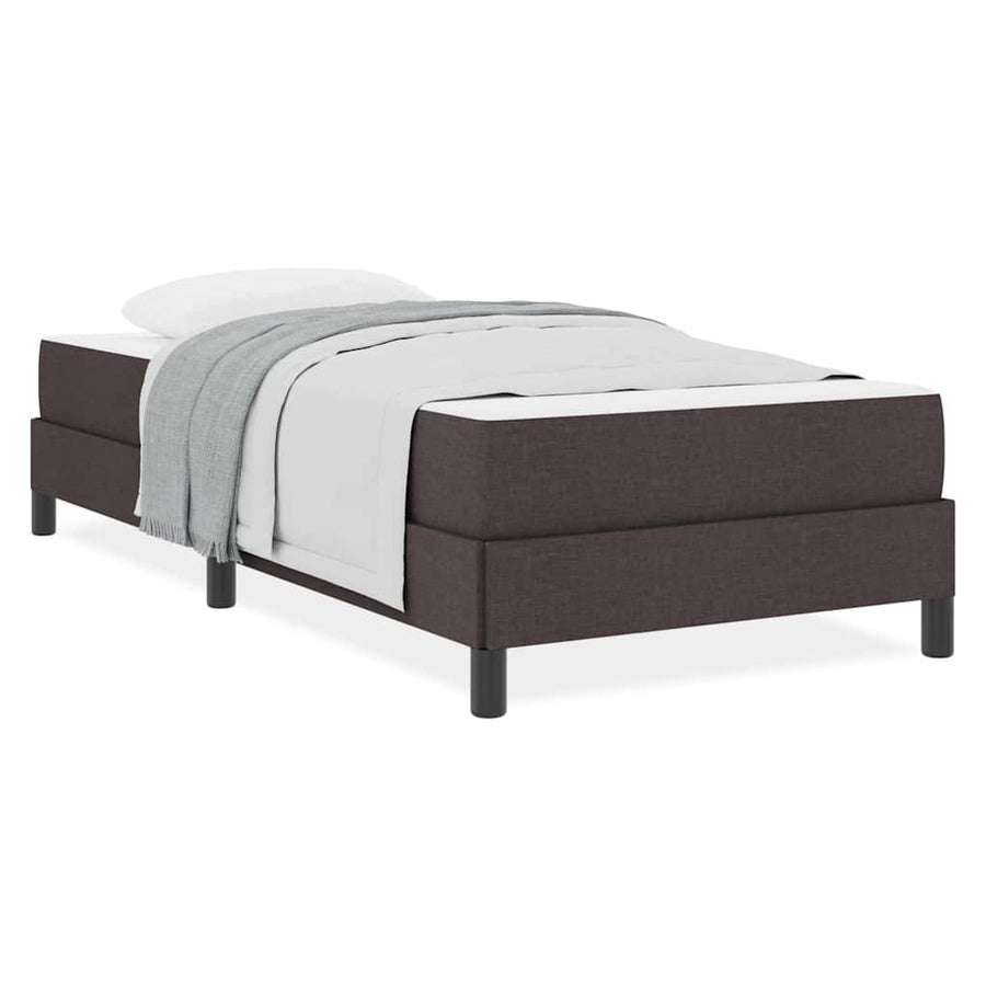 Boxspring bed Anders Donkerbruin 80 x 200 cm Stof