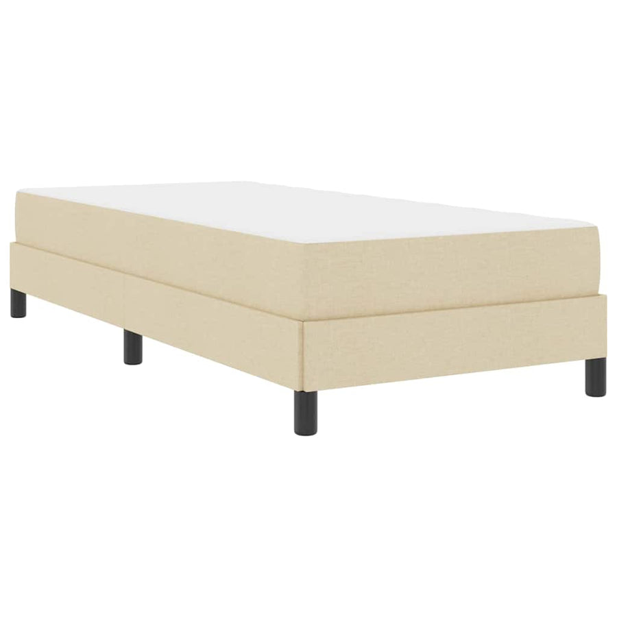 Boxspring bed Anders Crème 80 x 200 cm Stof