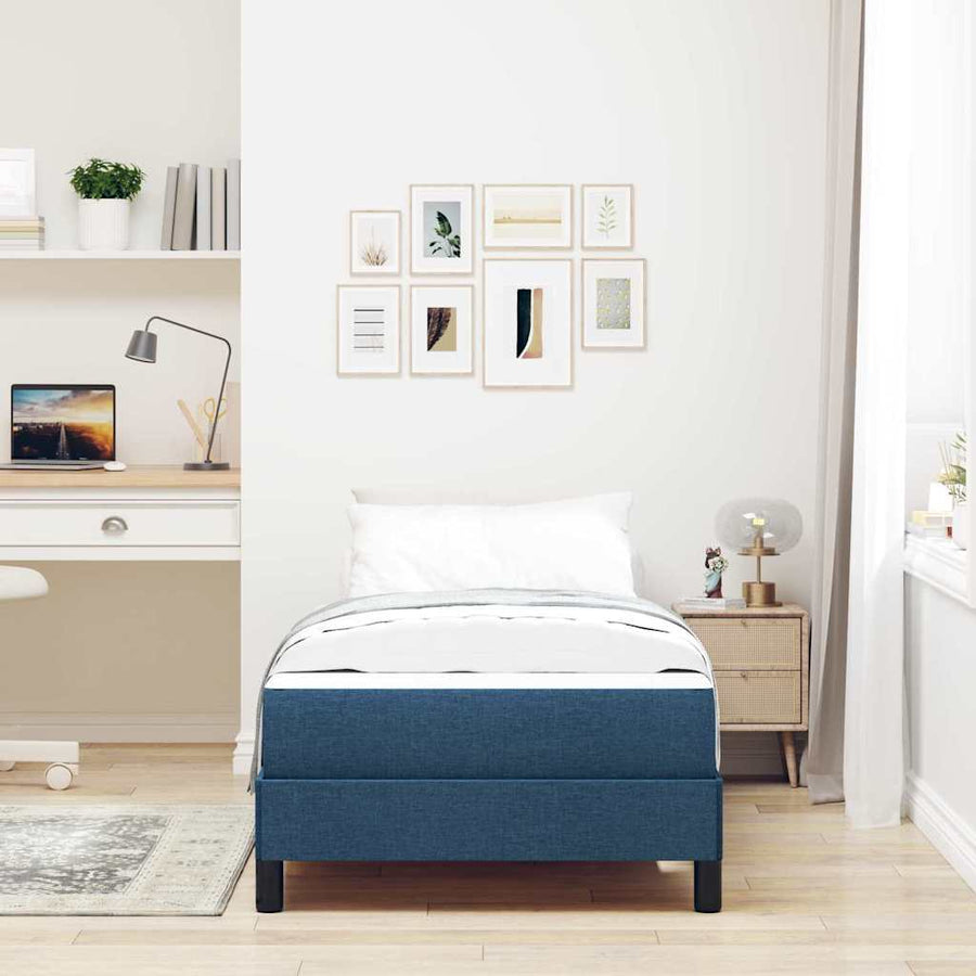 Boxspring bed Anders Blauw 80 x 200 cm Stof
