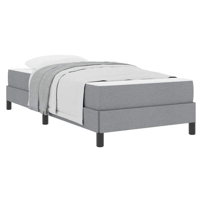 Boxspring bed Anders Lichtgrijs 90 x 190 cm Stof