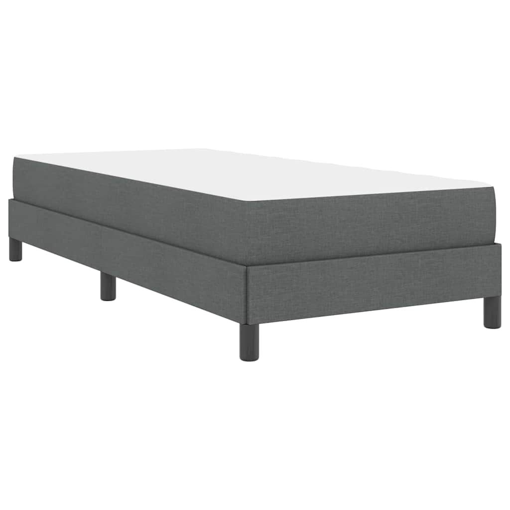 Boxspring bed Anders Donkergrijs 90 x 190 cm Stof
