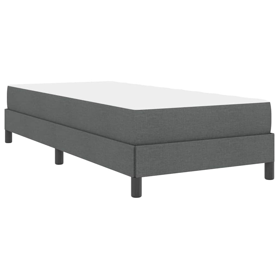 Boxspring bed Anders Donkergrijs 90 x 190 cm Stof