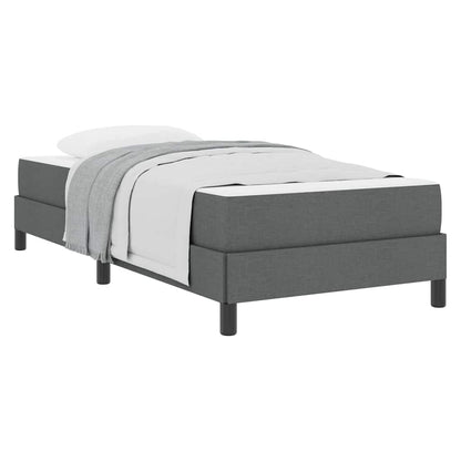 Boxspring bed Anders Donkergrijs 90 x 190 cm Stof