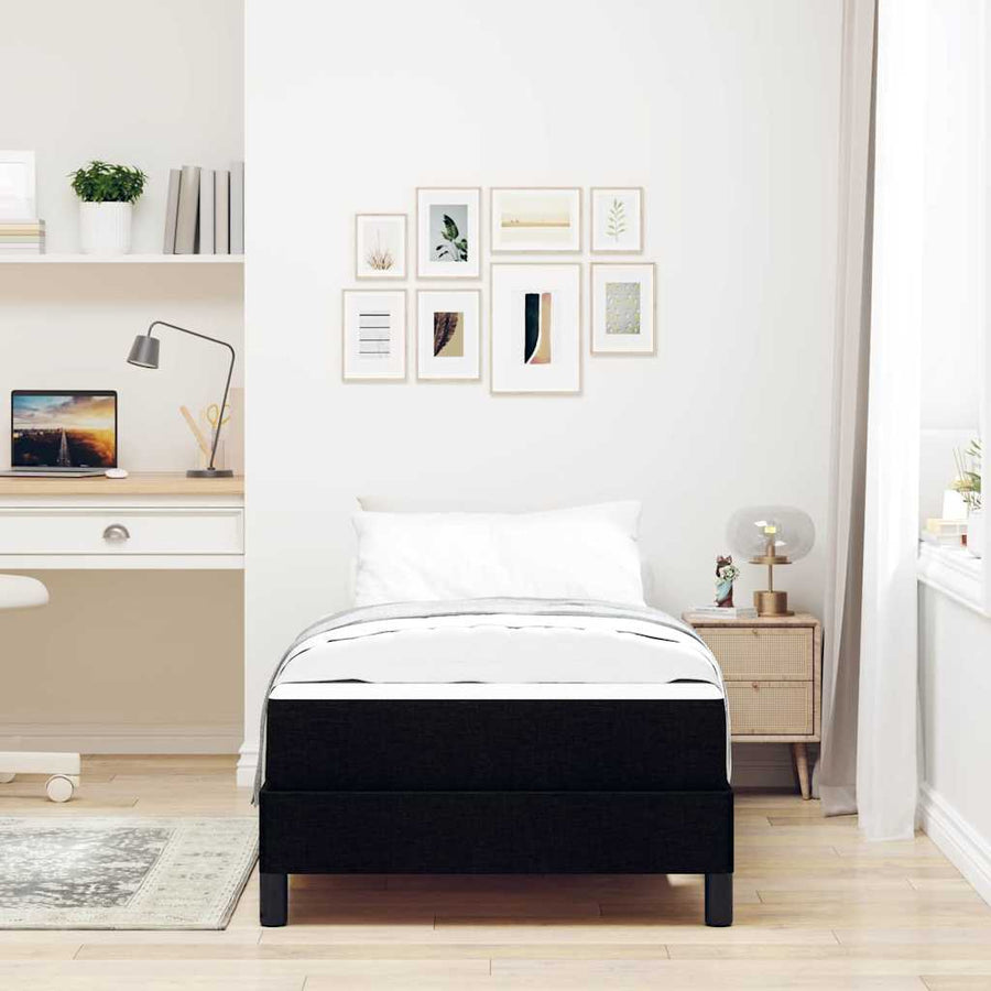 Boxspring bed Anders Zwart 90 x 190 cm Stof