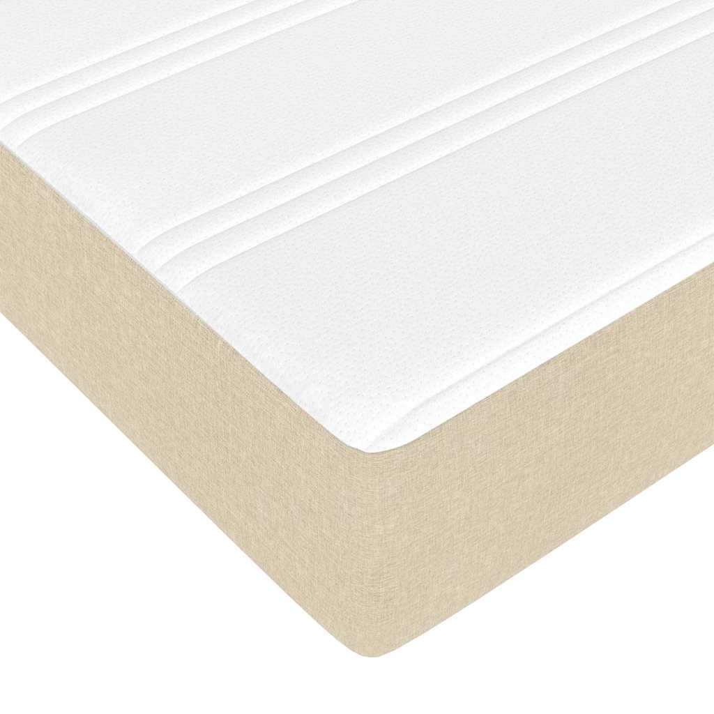 Boxspring bed Anders Crème 90 x 190 cm Stof