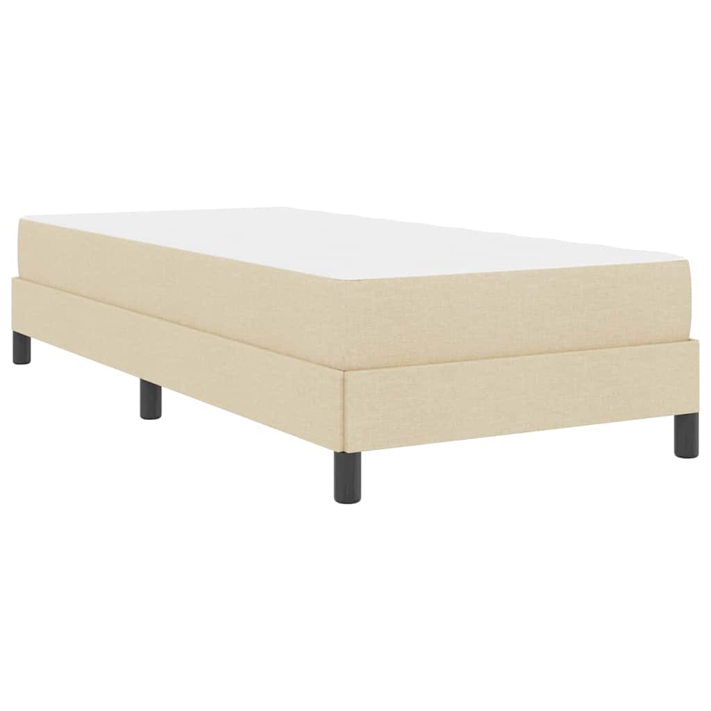 Boxspring bed Anders Crème 90 x 190 cm Stof